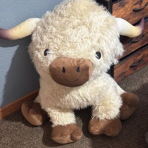 Plush Cream and Brown Stuffed Animal